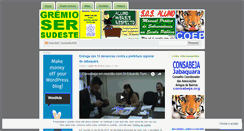 Desktop Screenshot of gremiosudeste.wordpress.com