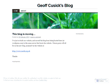 Tablet Screenshot of gcusick.wordpress.com