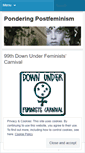 Mobile Screenshot of postfeminist.wordpress.com