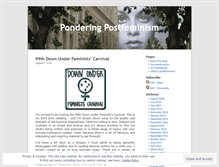 Tablet Screenshot of postfeminist.wordpress.com