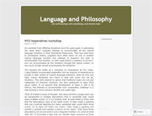 Tablet Screenshot of languageandphilosophy.wordpress.com