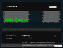 Tablet Screenshot of eatbrains01.wordpress.com