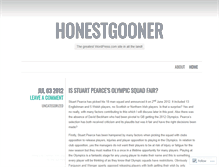 Tablet Screenshot of honestgooner.wordpress.com