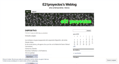 Desktop Screenshot of e21proyectos.wordpress.com