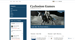 Desktop Screenshot of cyclosiongames.wordpress.com