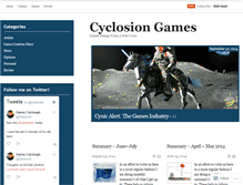 Tablet Screenshot of cyclosiongames.wordpress.com