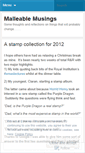 Mobile Screenshot of malleablemusings.wordpress.com