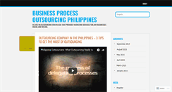 Desktop Screenshot of businessprocessoutsourcingphilippines.wordpress.com
