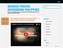 Tablet Screenshot of businessprocessoutsourcingphilippines.wordpress.com