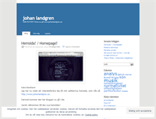 Tablet Screenshot of johanlandgren.wordpress.com