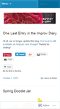 Mobile Screenshot of ourimprovdiary.wordpress.com