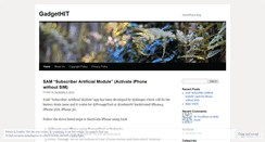 Desktop Screenshot of gadgethit.wordpress.com