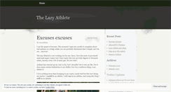 Desktop Screenshot of lazyathlete.wordpress.com