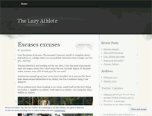 Tablet Screenshot of lazyathlete.wordpress.com