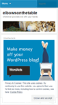 Mobile Screenshot of elbowsonthetabel.wordpress.com