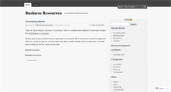 Desktop Screenshot of businessresourceconnections.wordpress.com