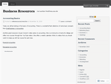 Tablet Screenshot of businessresourceconnections.wordpress.com