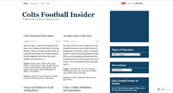 Desktop Screenshot of coltsfootballinsider.wordpress.com