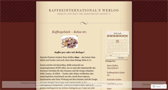 Desktop Screenshot of kaffeeinternational.wordpress.com