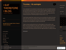 Tablet Screenshot of ieatthereforeiblog.wordpress.com