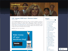 Tablet Screenshot of cinebomb.wordpress.com