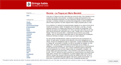 Desktop Screenshot of gringahabla.wordpress.com