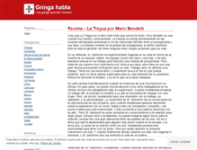 Tablet Screenshot of gringahabla.wordpress.com