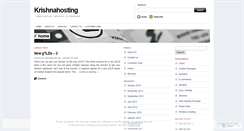 Desktop Screenshot of krishnahosting.wordpress.com