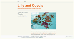 Desktop Screenshot of lillyandcoyote.wordpress.com