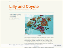 Tablet Screenshot of lillyandcoyote.wordpress.com