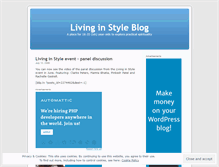 Tablet Screenshot of livinginstyleblog.wordpress.com