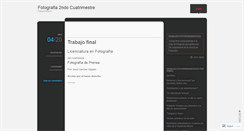 Desktop Screenshot of cucfotoperiodismo.wordpress.com