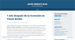 Desktop Screenshot of javierabrego.wordpress.com