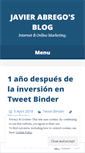 Mobile Screenshot of javierabrego.wordpress.com