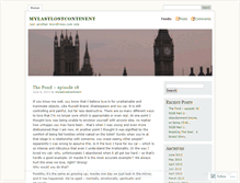 Tablet Screenshot of mylastlostcontinent.wordpress.com