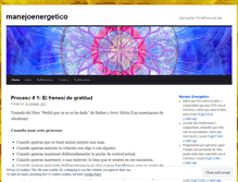 Tablet Screenshot of manejoenergetico.wordpress.com
