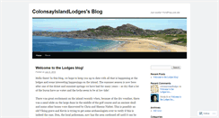 Desktop Screenshot of colonsayislandlodges.wordpress.com