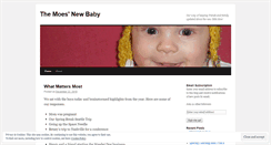 Desktop Screenshot of moesnewbaby.wordpress.com