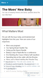 Mobile Screenshot of moesnewbaby.wordpress.com