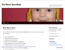 Tablet Screenshot of moesnewbaby.wordpress.com