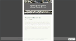 Desktop Screenshot of johnnycalvinbrewer.wordpress.com