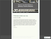 Tablet Screenshot of johnnycalvinbrewer.wordpress.com