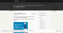 Desktop Screenshot of monkeyglasses.wordpress.com