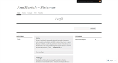 Desktop Screenshot of anamariah.wordpress.com