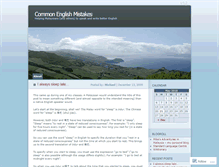 Tablet Screenshot of commonenglishmistakes.wordpress.com