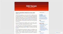 Desktop Screenshot of oddhansen.wordpress.com