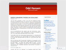 Tablet Screenshot of oddhansen.wordpress.com