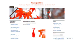 Desktop Screenshot of aikaapankista.wordpress.com