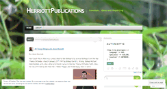 Desktop Screenshot of herriottpublications.wordpress.com