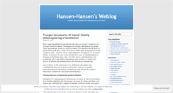 Desktop Screenshot of hansenhansen.wordpress.com